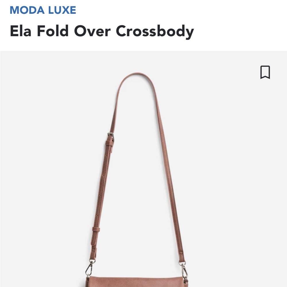 Ela Fold Over Crossbody - Dark Pink - like new